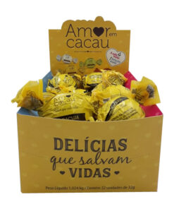 Display com 32 Trufas de Chocolate Maracujá