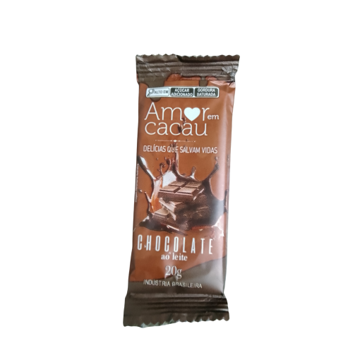 Caixa de Embarque contendo 9 Displays com 15 Barrinhas de Chocolate ao Leite 20gr - Imagem 2